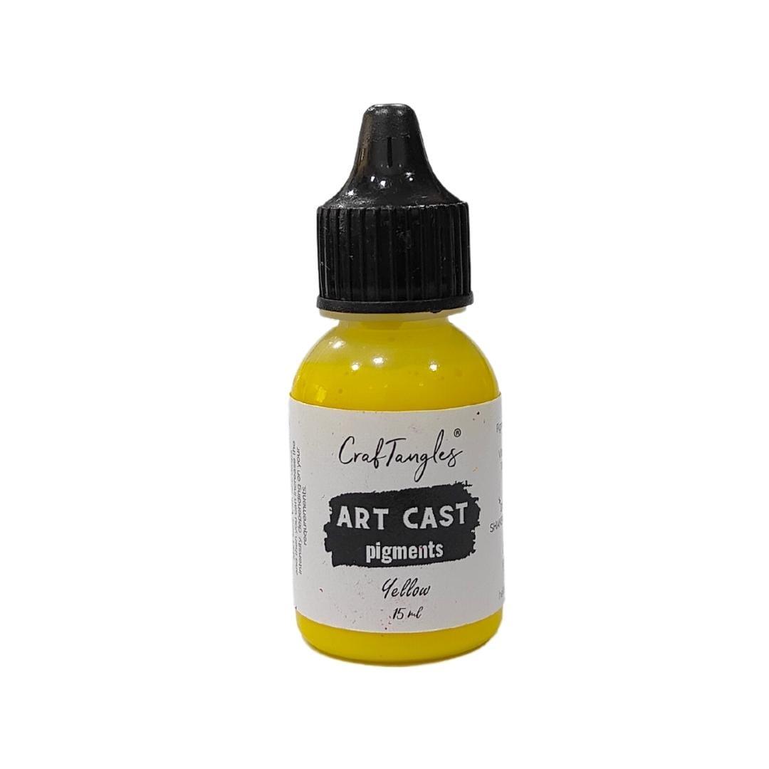 CrafTangles Art Cast Pigment (Jesmonite Alternative/ Eco Friendly Resin Alternative) (15 ml) - Yellow CrafTangles Art Cast Pigment Yellow CrafTangles Art Cast Pigment (Jesmonite Alternative/ Eco Friendly Resin Alternative) (15 ml) - Yellow