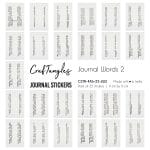CrafTangles Journal Stickers 4 by 6 cm (Pack of 25 designs) - Journal Words 2