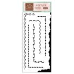 Stamperia Create Happiness Stencil 4.72"X9.84" by Vicki - Borders 1