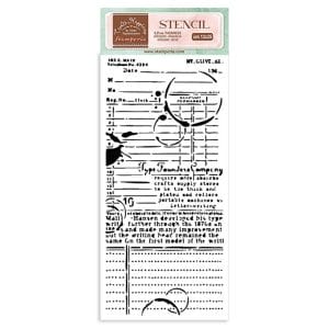 Stamperia Create Happiness Stencil 4.72"X9.84" by Vicki - Book