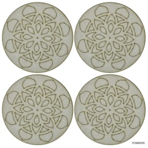 Tea Coaster MDF Circle with Pattern (TCMRD05)