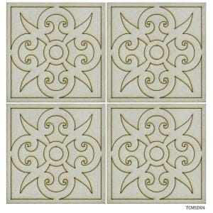 Tea Coaster MDF Square with Pattern (TCMSD04)