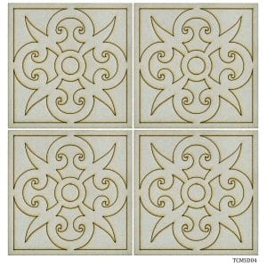 Tea Coaster MDF Square with Pattern (TCMSD04)