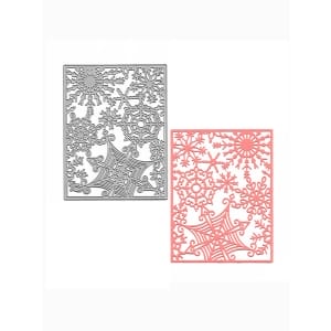 Steel Background Dies - Snowflakes Grid (XY354)