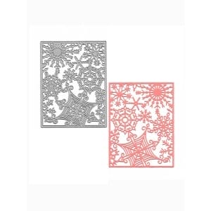 Steel Background Dies - Snowflakes Grid (XY354)
