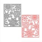 Steel Background Dies - Snowflakes Grid (XY354)