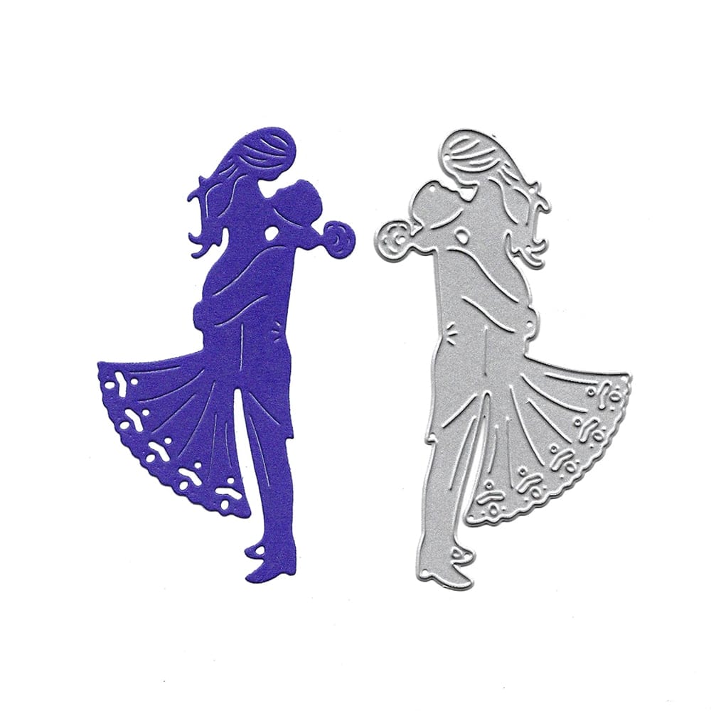 Steel Dies - Couple (XY927) XY927 steel cutting dies CraftAdda Steel Dies - Couple (XY927)