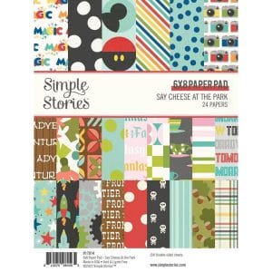 Simple Stories Double-Sided Paper Pad - Say Cheese At The Park (6"X8" 24/Pkg)