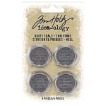 Tim Holtz Ideaology Metal Quote Seals 4/Pkg