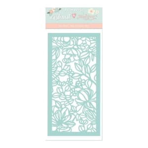 Stamperia Stencil 4.72"X9.84" - Flowers & Leaves, Celebration