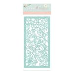 Stamperia Stencil 4.72"X9.84" - Flowers & Leaves, Celebration