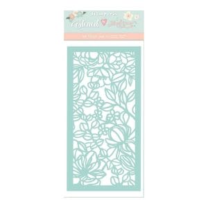 Stamperia Stencil 4.72"X9.84" - Flowers & Leaves, Celebration