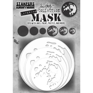Tim Holtz Layering Stencil Mask Set 6/Pkg - Moon