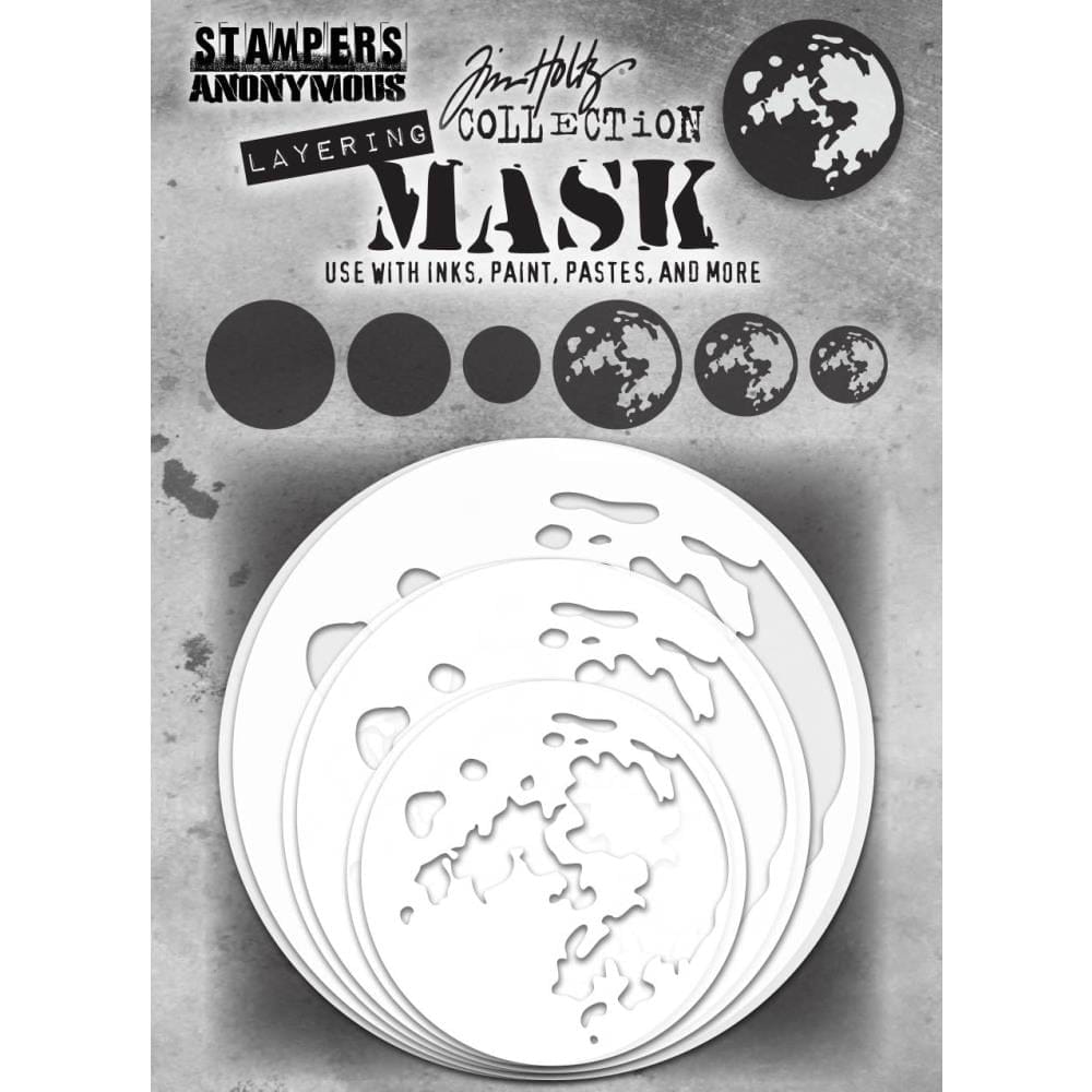 Tim Holtz Layering Stencil Mask Set 6/Pkg - Moon tim holtz stencil THMSK01 Tim Holtz Layering Stencil Mask Set 6/Pkg - Moon