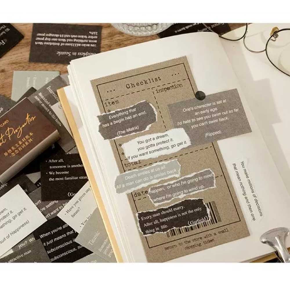 Journal Ephemera Quotes Pack (100 pcs) - Silent Projection 100pcs quotes 3 100pcs_quotes_3