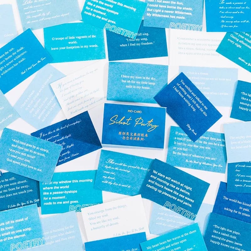 Journal Ephemera Quotes Pack (100 pcs) - Silent Poetry 100pcs quotes journalling MMK12E012B Journal Ephemera Quotes Pack (100 pcs) - Silent Poetry