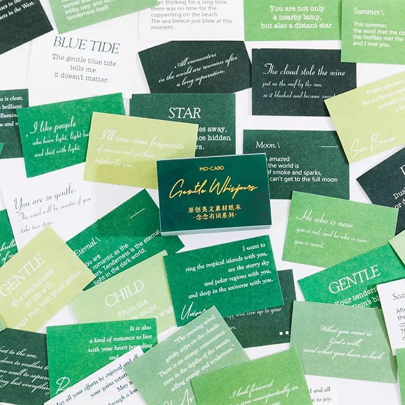 Journal Ephemera Quotes Pack (100 pcs) - Gentle Whispers 100pcs quotes journalling MMK12E107B Journal Ephemera Quotes Pack (100 pcs) - Gentle Whispers