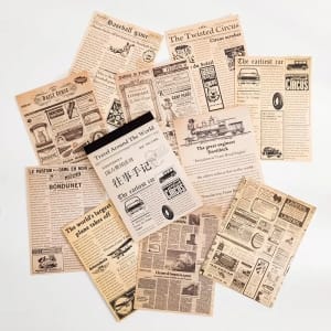 Vintage Journalling Pattern Paper Booklet - Travel Around the World 2