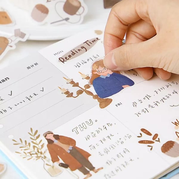 40pcs_people_journal_Sticker_epehemera_T1454G_1