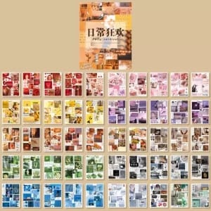 Journalling Sticker book with Elements (50 Sheets) - Daily Carnival