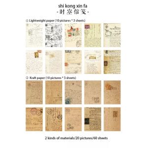 Vintage Journalling Pattern Paper Booklet - Travel Notes