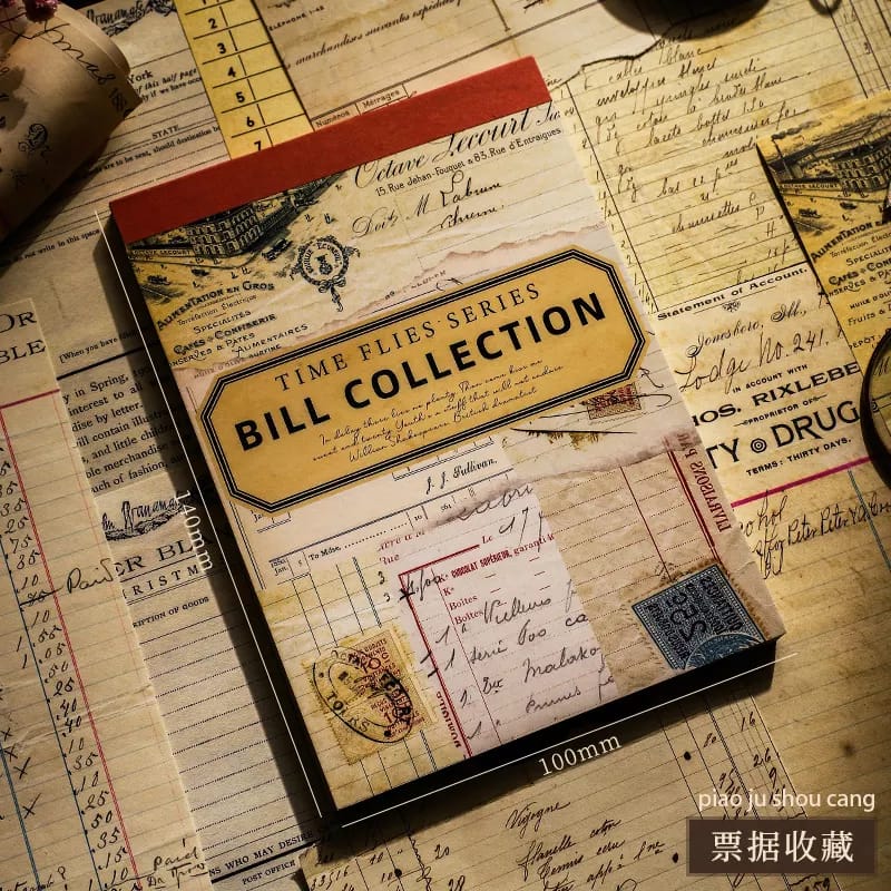 Journalling Pattern Papers (60 sheets) - Bill Collection 60pcs journalling papers LJ2020SCZ 023 Journalling Pattern Papers (60 sheets) - Bill Collection