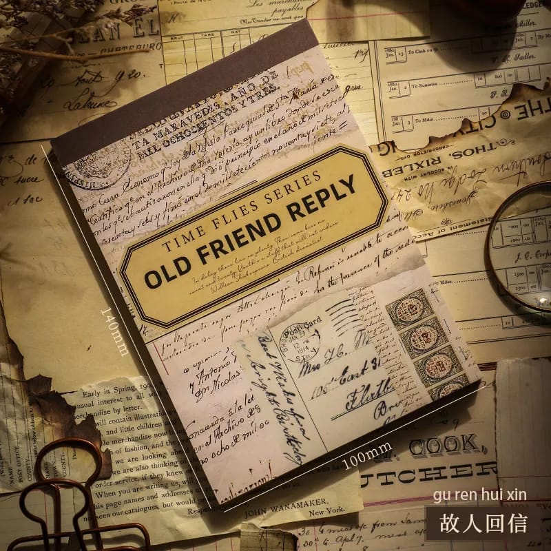 Journalling Pattern Papers (60 sheets) - Old Friend Reply 60pcs journalling papers LJ2020SCZ 028 Journalling Pattern Papers (60 sheets) - Old Friend Reply