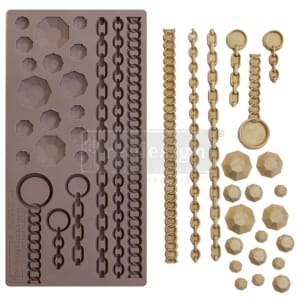 Prima Marketing Re-Design Mould 5" X 10" - Gems and Chains