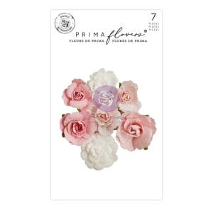 Prima Marketing Mulberry Paper Flowers - Christmas Wonderland/Candy Cane Lane