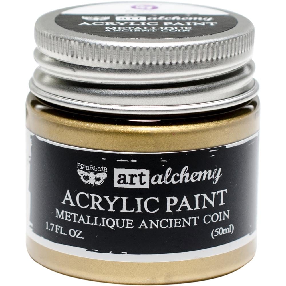 Prima Finnabair Art Alchemy Acrylic Paint 1.7 Fluid Ounces - Metallique Ancient Coin 963057 priima metallic paint Prima Finnabair Art Alchemy Acrylic Paint 1.7 Fluid Ounces - Metallique Ancient Coin