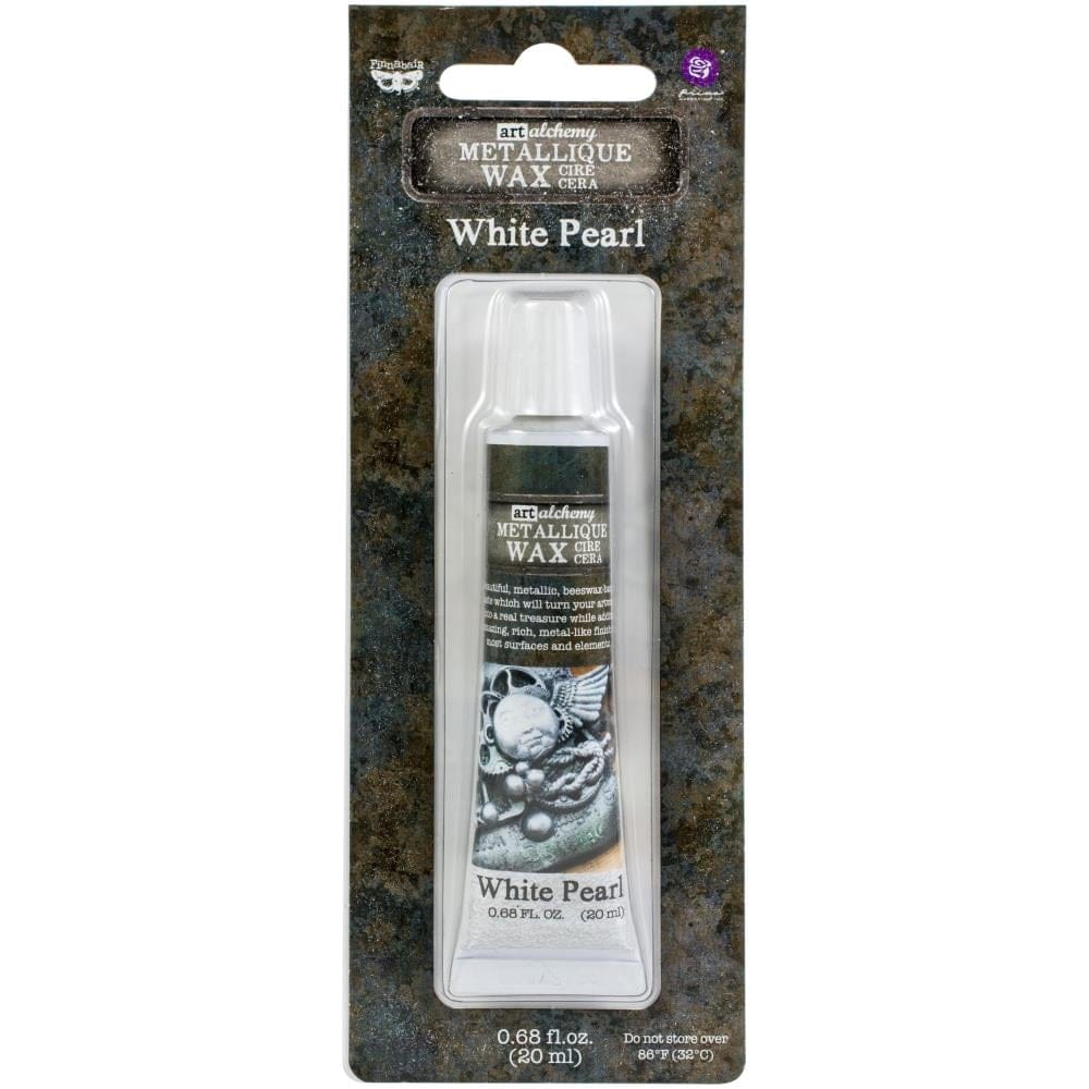 Finnabair Art Alchemy Metallique Wax .68 Fluid Ounce - White Pearl Finnabair Art Alchemy Metallique Wax .68 Fluid Ounce - White Pearl