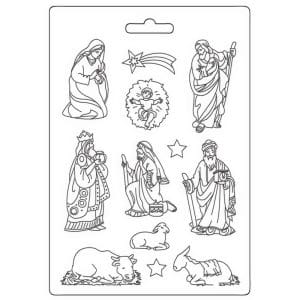 Stamperia Soft Maxi Mould 8.5"X11.5" - Bethlehem