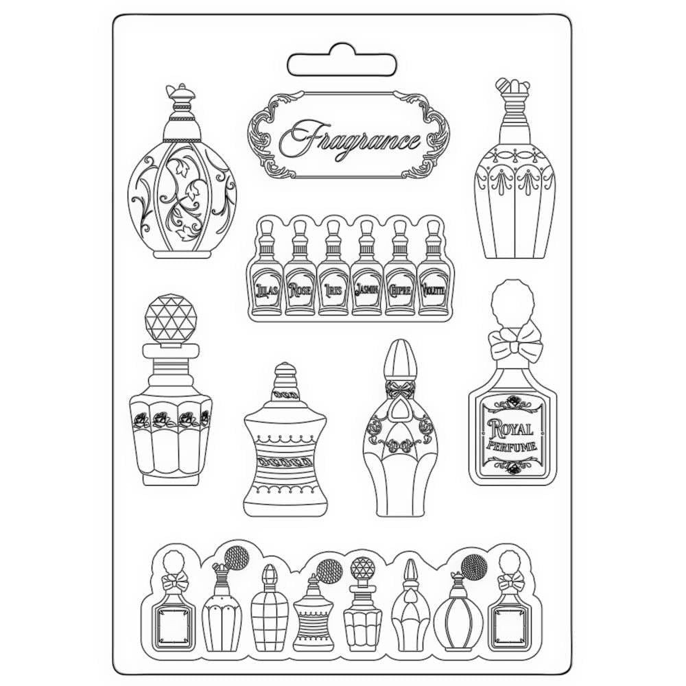 Stamperia Soft Maxi Mould 8.5"X11.5" - Rose Parfum Fragrance K3PTA4552 stamperia mould Stamperia Soft Maxi Mould 8.5"X11.5" - Rose Parfum Fragrance