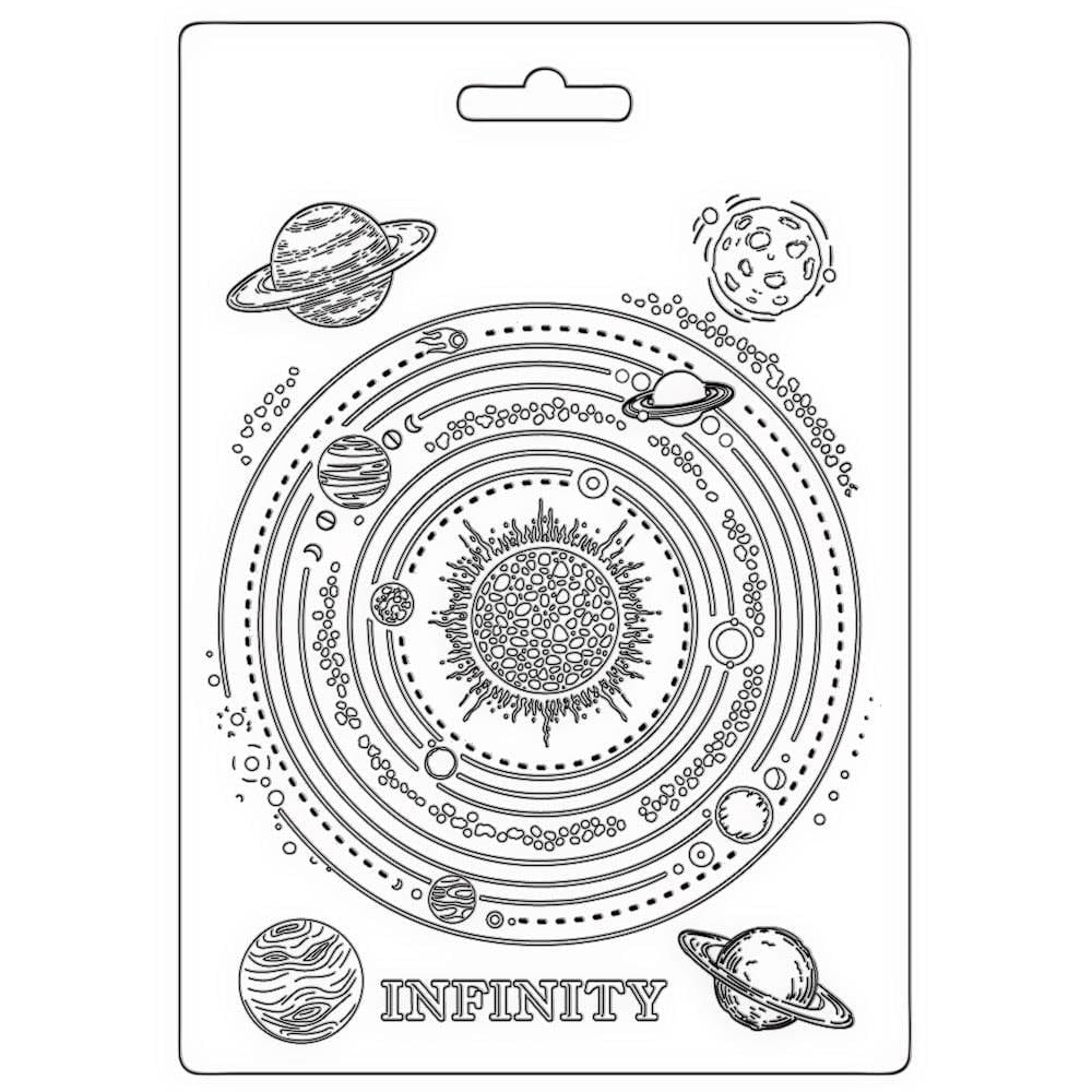 Stamperia Soft Maxi Mould A5 - Cosmos Infinity K3PTA5632 stamperia mould Stamperia Soft Maxi Mould A5 - Cosmos Infinity