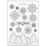 Stamperia Soft Maxi Mould A5 - Happy Winter