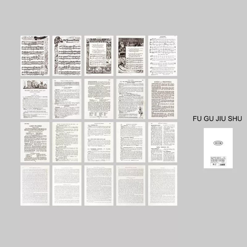 Vintage Journal Book (80 sheets) - Old Notebook MG001 0026 80pcs booklet journalling Vintage Journal Book (80 sheets) - Old Notebook