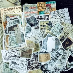 Journal Ephemera Stickers - Vintage Advertisements (60 pcs)