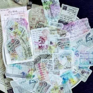 Journal Ephemera Stickers - Vintage Snippets (60 pcs)