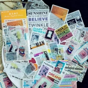 Journal Ephemera Stickers - Colourful (60 pcs)