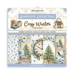 Stamperia Double-Sided Paper Pad 8"X8" 10/Pkg - Cozy Winter