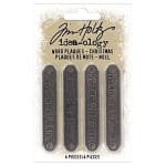 Tim Holtz ideaology Metal Word Plaques 4/Pkg - Christmas
