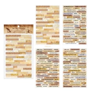 Sentiment Stickers - The past clippings