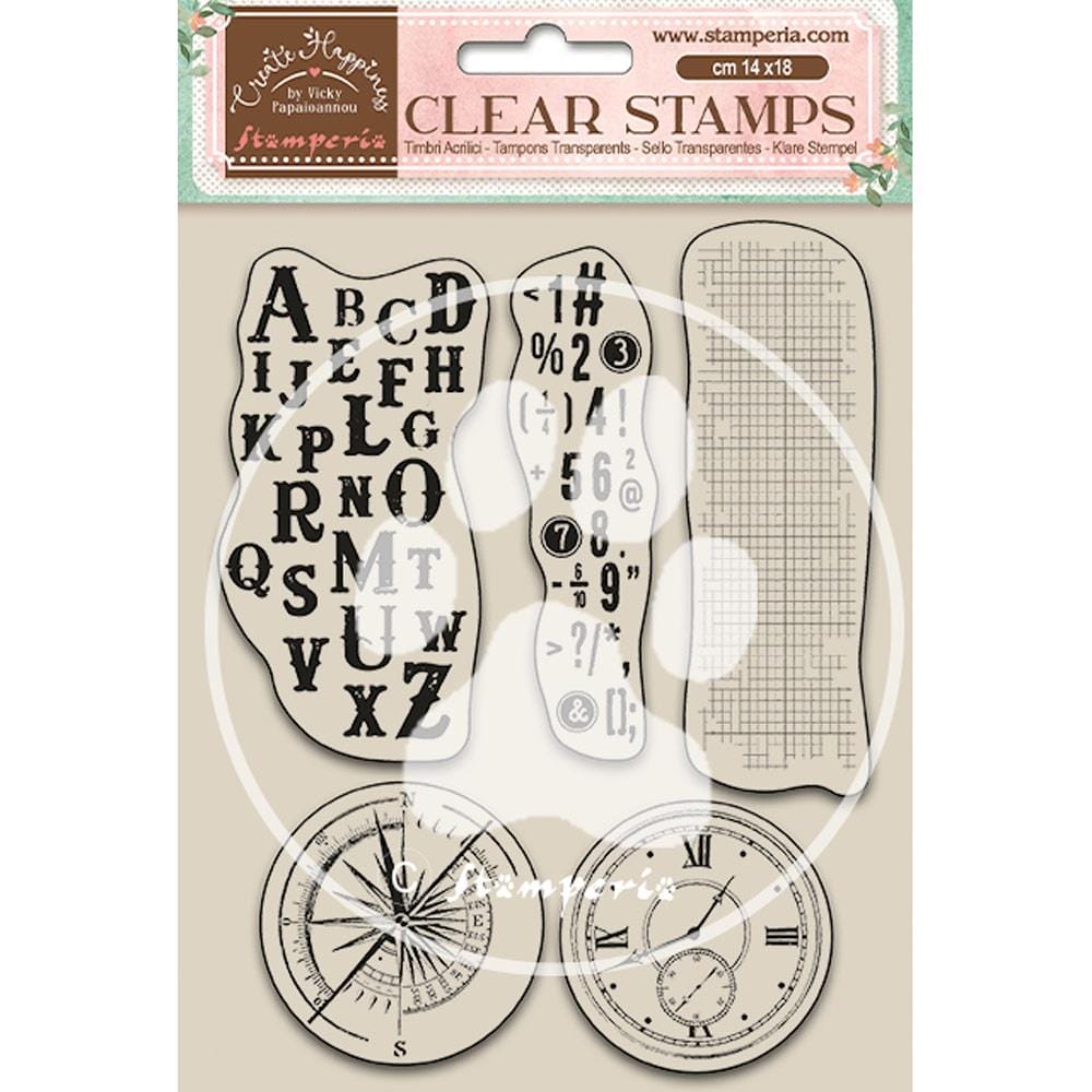 Create Happiness Clear Stamps by Vicki - Alphabet and Numbers WTK163 clear stamp stamperia vicki Create Happiness Clear Stamps by Vicki - Alphabet and Numbers
