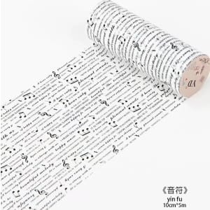Washi Tape - Musical Notes (10 cm by 5 metres)