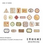 Journal Ephemera Stickers (46 pcs) - Labels