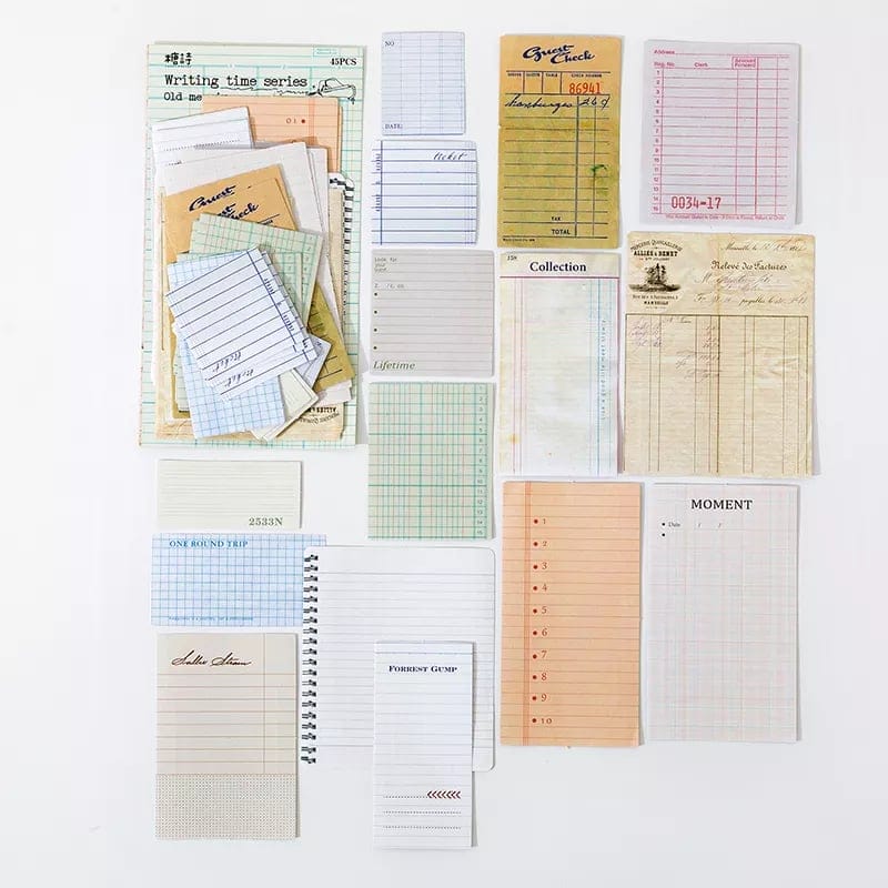 Journal Ephemera Stickers - Recipts (45 pcs) journalling ephemera stickers 45pcs TS06F057 Journal Ephemera Stickers - Recipts (45 pcs)
