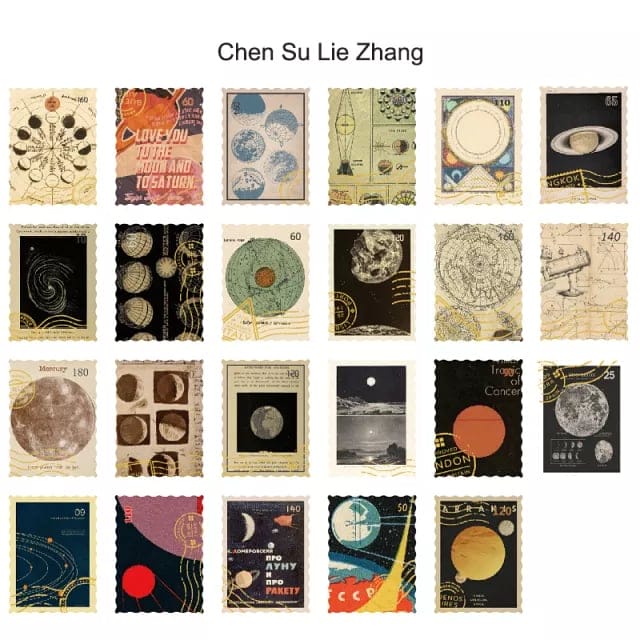 Journal Ephemera Stickers - Planets (46 pcs) journalling ephemera stickers 46pcs ENM202112163 Journal Ephemera Stickers - Planets (46 pcs)