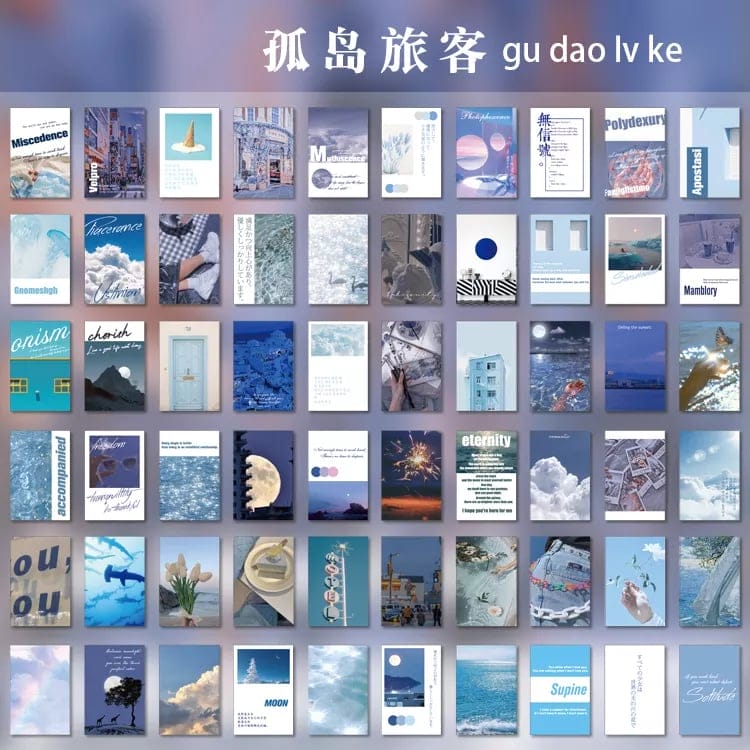 Journal Ephemera Clear PET Sticker Pack (60 pcs) - An Island of Passengers journalling ephemera stickers 60pcs YXTZ0852 Journal Ephemera Clear PET Sticker Pack (60 pcs) - An Island of Passengers