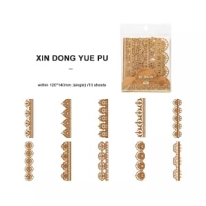 Laser Die cuts for Journalling (10 pcs) - Border