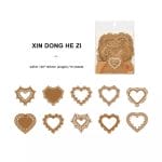 Laser Die cuts for Journalling (10 pcs) - Lace Hearts